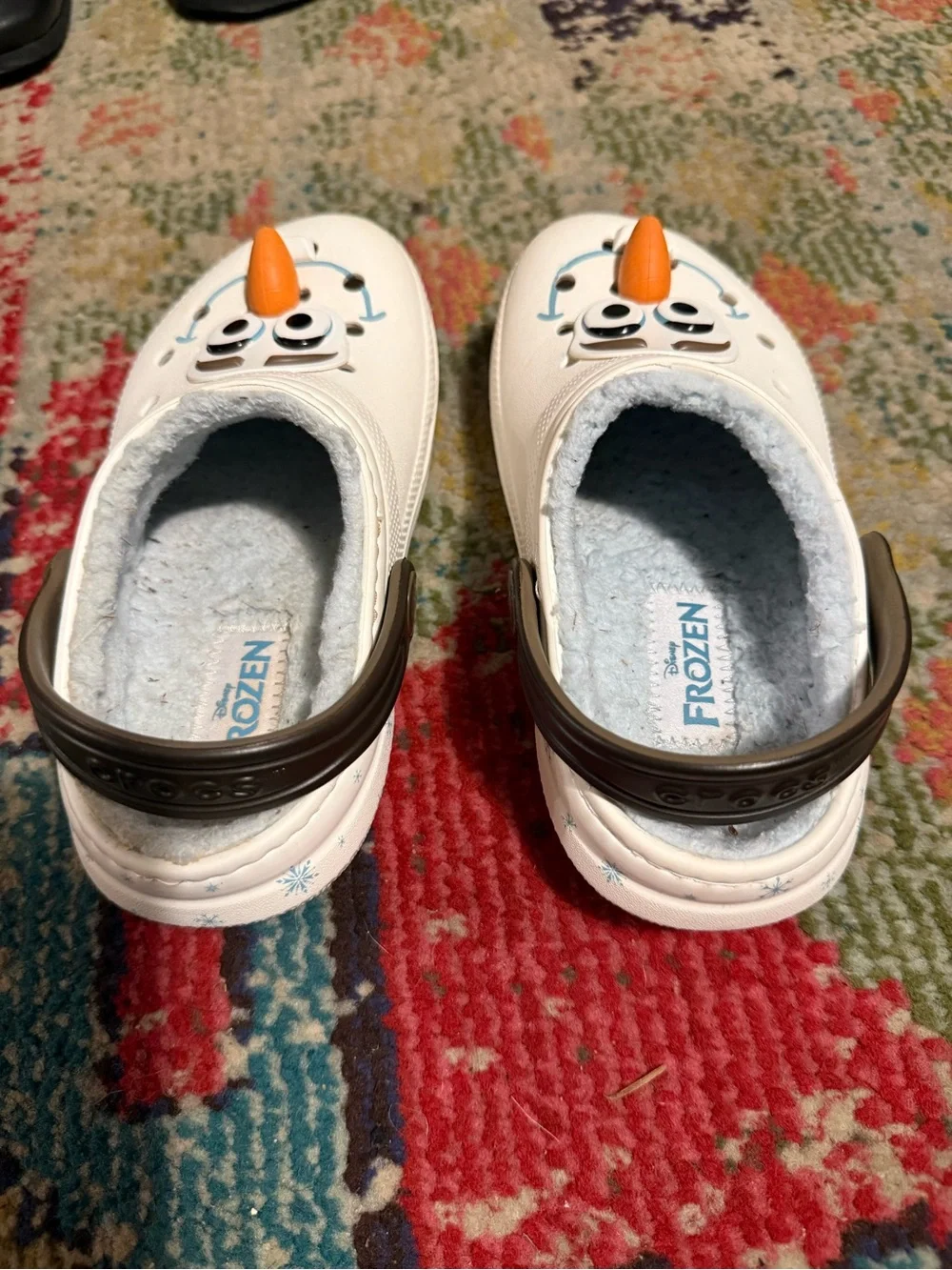 Crocs Kids White Olaf Character Clog Shoes c11